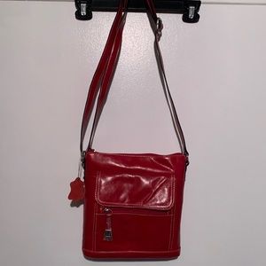 New Giani Bernini Red Genuine Leather Purse